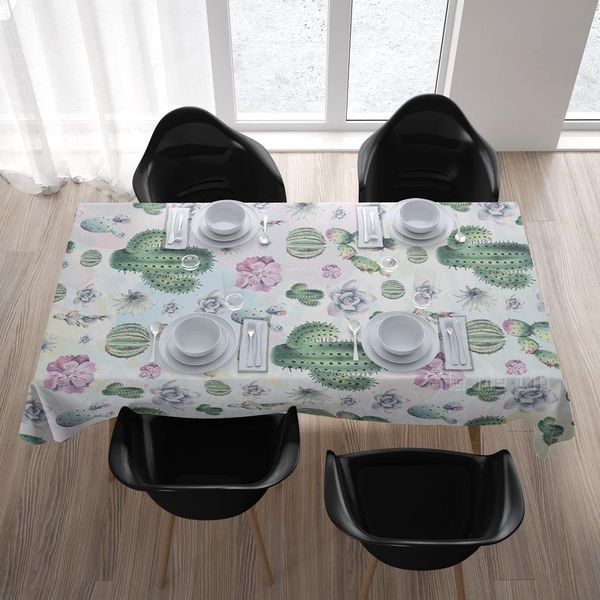 

table cloth cactus succulent rectangle western tablecloth