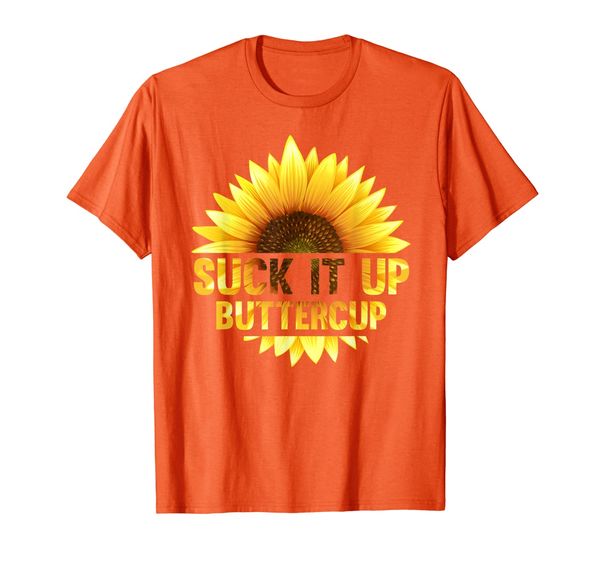 

sunflower lover suck it up buttercup t-shirt, White;black