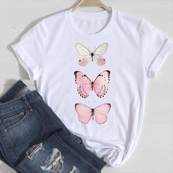 

style travel watercolor cartoon womens t shirts vacation summer tshirts fashion clothes graphic lady print tee shirt, White