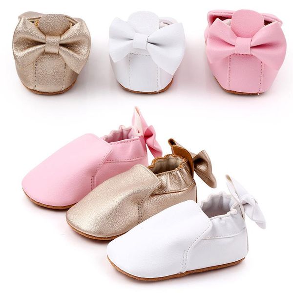 

first walkers lovely born baby shoes fashion girls bow prewalker