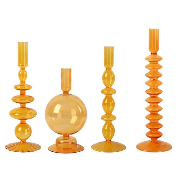 

candle holders nordic elegant exquisite glass holder for wedding candlelight dinner