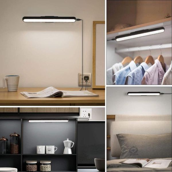 

dimmable touch light bar with ul plug for reading bedside closet cabinet counter 4500k(no battery inside) led lights
