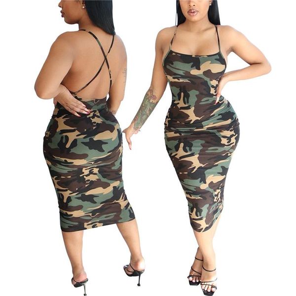 

casual dresses women sleeveless sheath dress, adults bodycon backless printed cross spaghetti strap dresses, 5 colors, s//l/xl, Black;gray