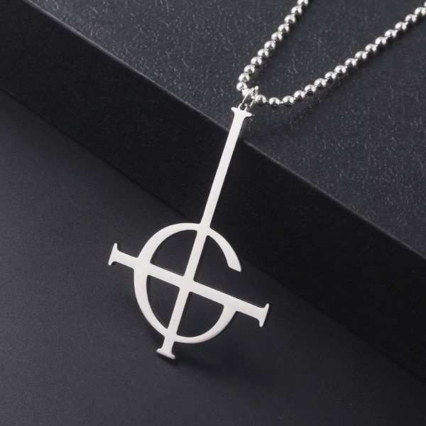 

pendant necklaces midy ghost nameless ghouls pendants women men gift cosplay jewelry with bead chain, Silver