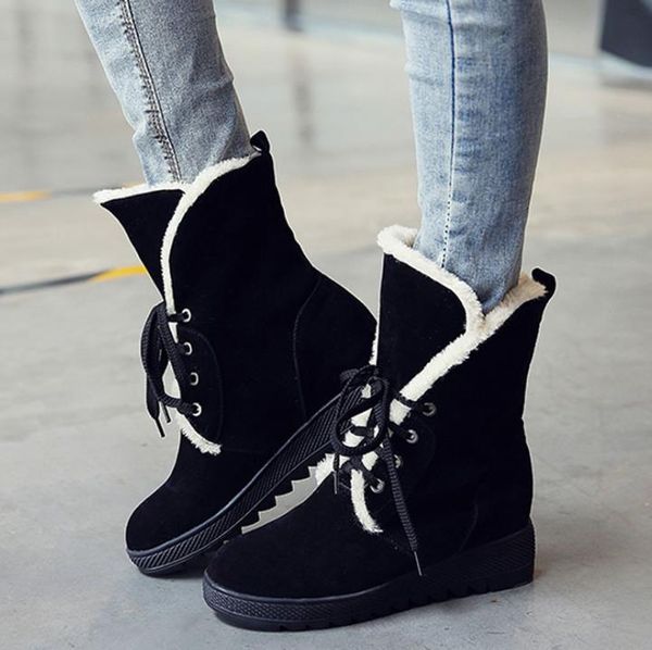

boots foreign trade 2021 autumn and winter fashion european american style matching short-tube snow, Black