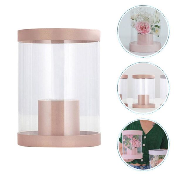 

gift wrap 1pc mini transparent packing box flower arranging material for decor