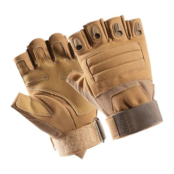 

cycling gloves 1pair half-finger combat protective anti-skid, Black