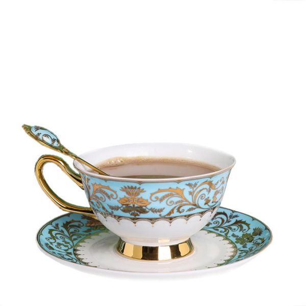 

cups & saucers european style bone porcelain coffee vintage ceramic china tea and sets luxury gifts