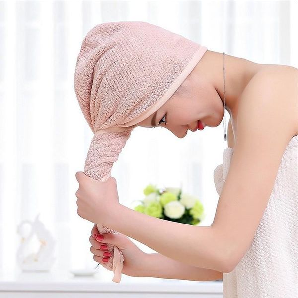 

towel super absorbent hair drying turban bathing cap bathrobe hat head pineapple wrap quick-drying