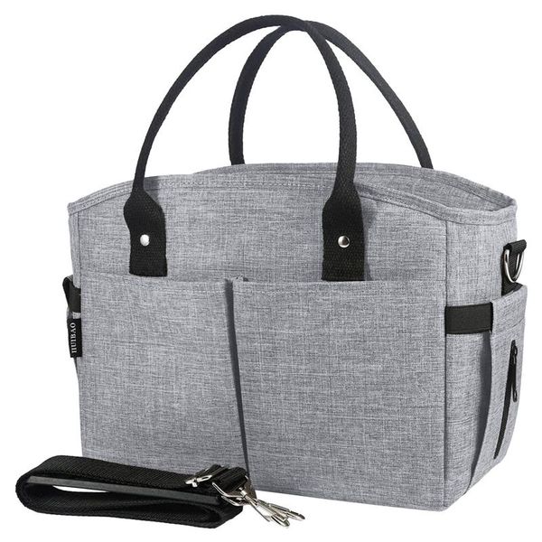 

storage bags large portable cooler lunch bag box with adjustable shoulder strap handbag bento pouch dinner container school food