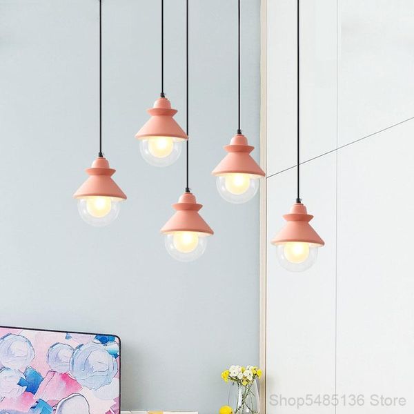 

pendant lamps modern led glass lights living room bedroom dining light fixtures kitchen hanging nordic industrial decor