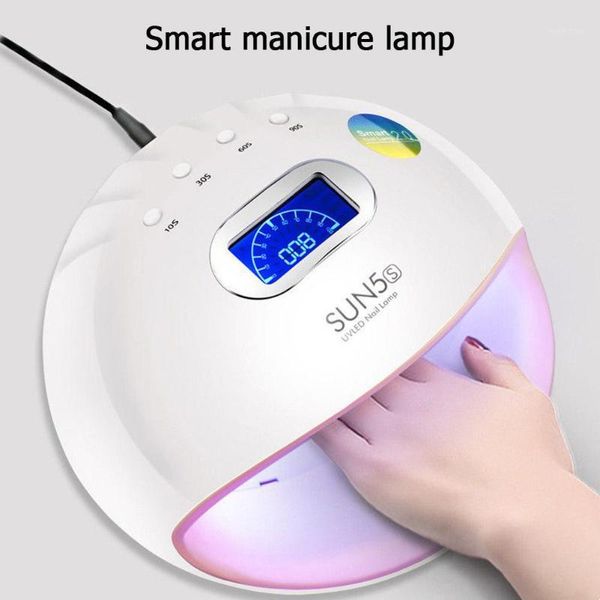 

portable uv led nail dryer lamp 72w smart infrared 10s/30s/60s/90s manicure gel varnish timer dry light art tools1