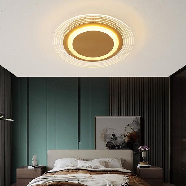 

modern led ceiling lights bedroom lamps clouds golden for study room dining remote control surface mount home indoor light