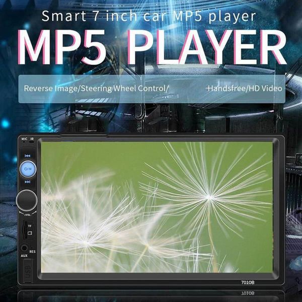 

car video 7010b dual-spindle 7 inch mp5 player universal machine card mobile phone interconnection