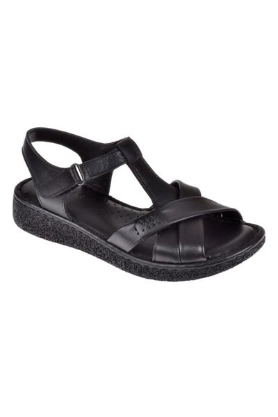 

sandals genuine leather comfort women e-100 black