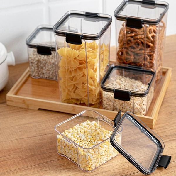 

storage bottles & jars transparent refrigerator noodle box sealed food container kitchen multigrain tank
