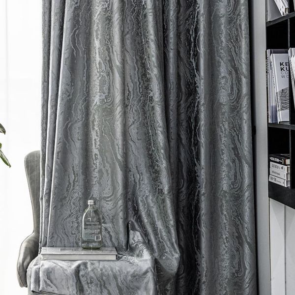 

curtain & drapes simple post-modern curtains for living dining room bedroom light luxury 2021 geometric striped imitation silk