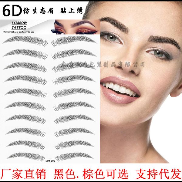 

6d eyebrow tattoo paste 3d imitation ecological lazy sticker half