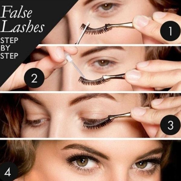 

pair 3d mink hair false eyelashes 20-25mm lashes faux fluffy thick makeup fake tools long extension wi w3q71