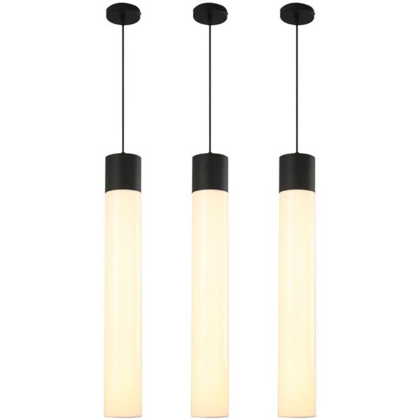 

pendant lamps nordic cylindrical pvc lights single kitchen bar bedroom modern industrial long barrel hanging lighting
