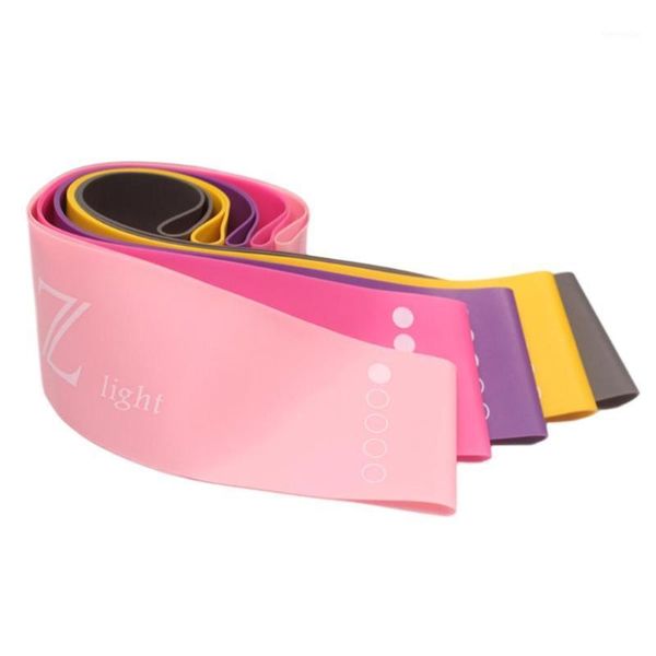 

yoga resistance rubber bands indoor outdoor fitness equipment 0.5mm-1.3mm pilates sport training workout elastic m j1