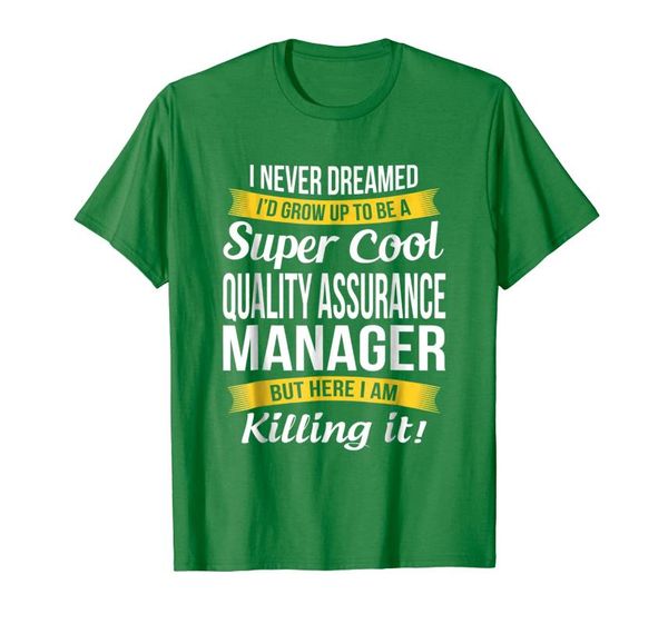 

men's t-shirts super cool quality assurance manager t-shirt funny gift, White;black