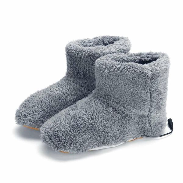 

carpets electric heated shoes comfortable plush foot warmer washable usb charging heating for gift