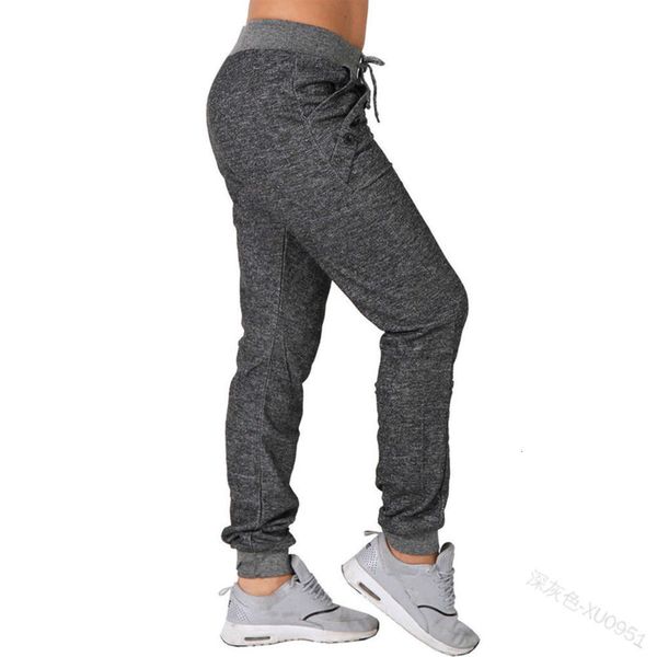 

2021 spring and autumn new trend lace up large loose casual sports solid leg pants women's xu09511, Black;white