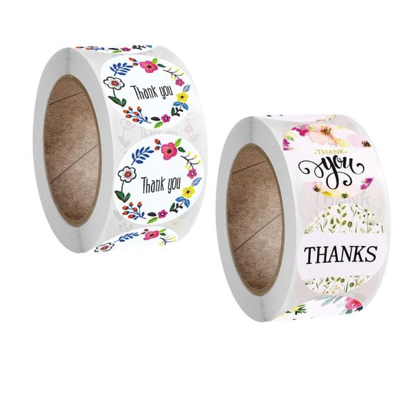 

gift wrap qiduo 500pcs thank you stickers for supporting my business roll paper handmade seal label cute packaging stationery sticker