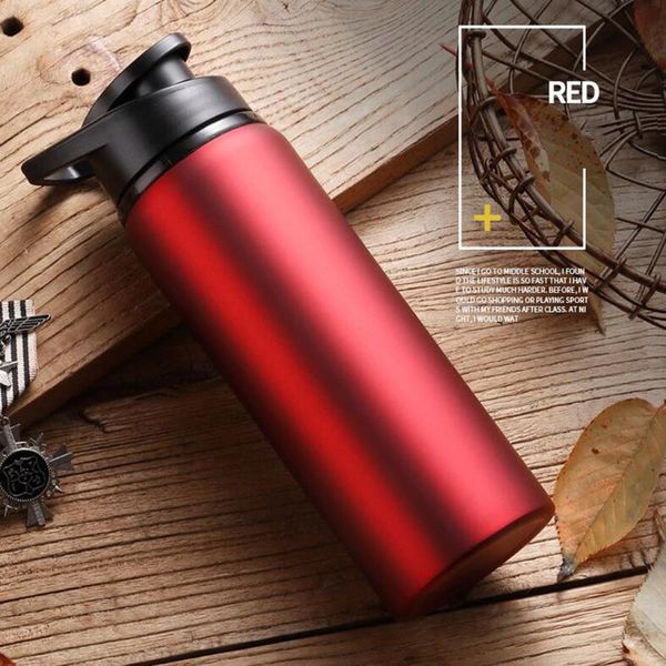 

water bottles portable stainless steel travel bottle sports straight drink bicycle cold kettle outdoor pot cup