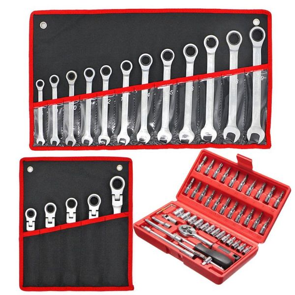 

professional hand tool sets car repair socket wrench set,ratchet wrench,key spanner,nut head ratchet metric spanner set tools open kit