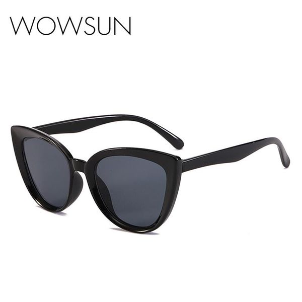 

sunglasses retro style brand designer cat eye design, White;black