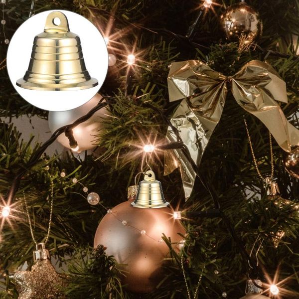 

bike horns 1pc xmas brass bell wind chimes pendant jingle craft (golden)