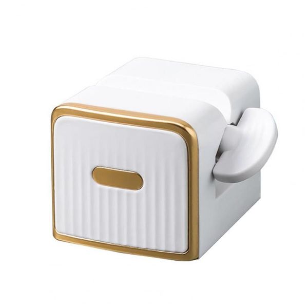 

toothbrush holders sturdy practical wall mount roller squeezer square base toothpaste dispenser easy to clean for home