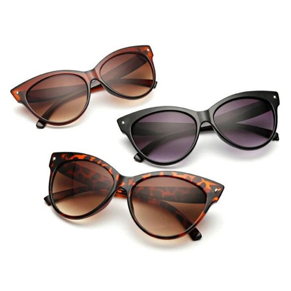 

women cat eye vintage polarized leopard sunglasses, Black