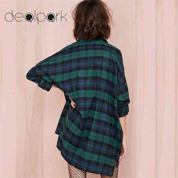 

3xl 4xl 5xl plus size korean plaid shirts women blouses tartan shirt long sleeve baggy check blouse oversized female tunics, White
