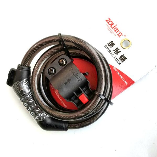 

bike locks mountain five password lock bicycle steel wire chain riding equipment accessories 87620c
