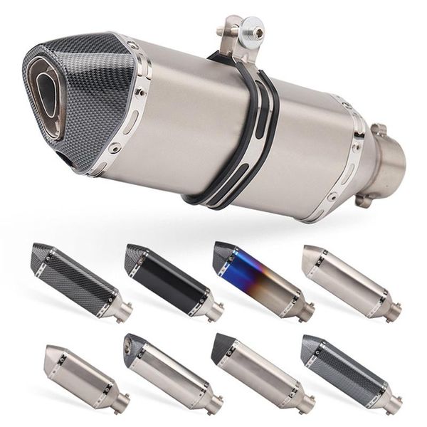 

motorcycle exhaust system 51mm/60mm pipe muffler with db killer accessories for aprilia sr150 sr50 rsv4 tuono 1000 v4