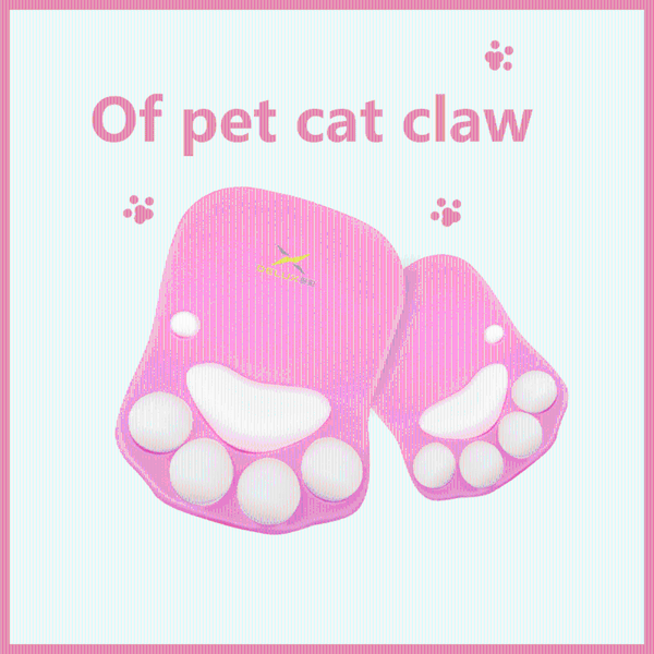 

mice delux of pet cat claw pad comfortable feel silica gel filled ergonomic protect your wrist healthy materials mouse