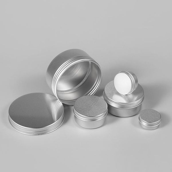 

storage bottles & jars 15g/20g/30g aluminum tin metal empty cosmetic container face cream eye lip gloss packaging