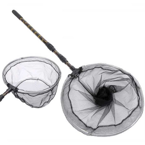 

fishing net 1.5/1.7/2.1m brail landing scoop with rubber handle tools accessories