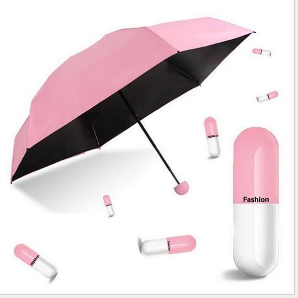 

umbrellas mini umbrella fold rain sun portable woman