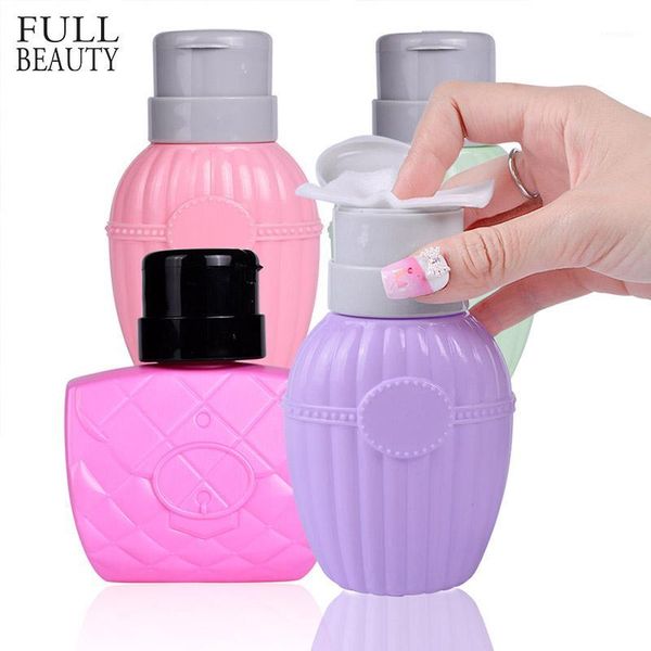 

full beauty 200ml empty bottle pink refillable container for liquid alcohol press pump dispenser makeup nail art accessory ch0031, Silver