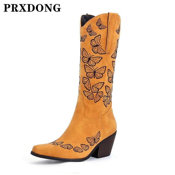 

boots high qulaity women autumn winter warm shoes thick heels pointed toe dress casual knee plus size 34-43, Black
