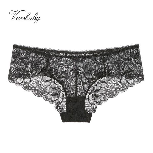 

women's panties varsbaby-underwear floral lace,transparent mid-waist low-waist bow-knot s  l xl xxl, Black;pink