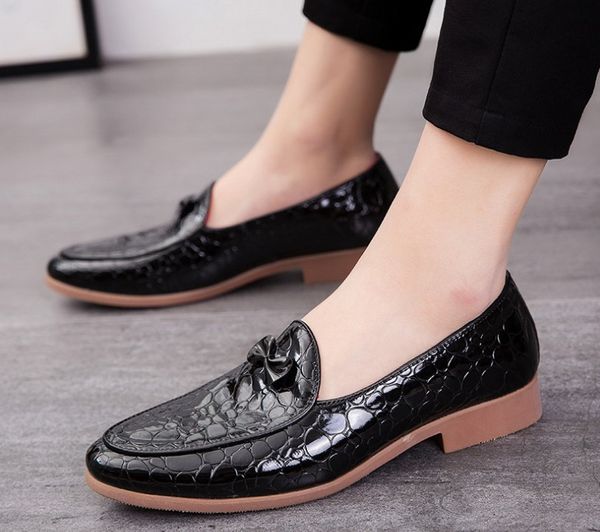 

mens formal designer casual shoes genuine leather oxford for men italian wedding laces business luxurys dress shoe big size 38-47, Black