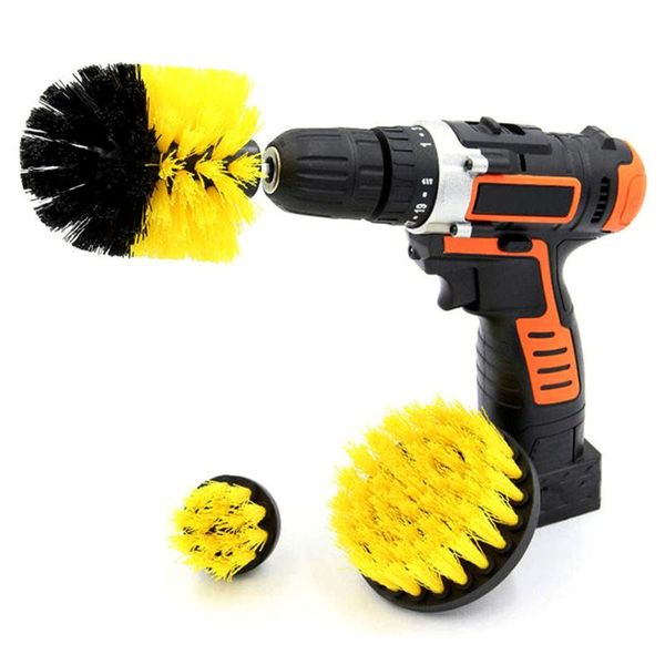 

pool & accessories 3 pack drill brush power scrubber cleaning kit for tub tile grub bathroom kitchen kayak surface