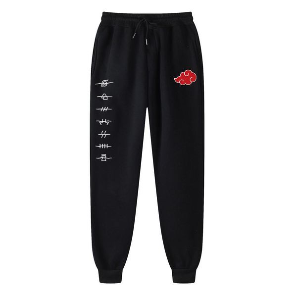 

akatsuki cloud symbols print ms womens pant joggers brand trousers casual sweatpants fitness workout running sporting clothing, Black;white