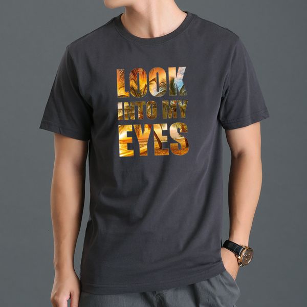 

t shirt summer cotton men's short sleeve fashion letter printing trend, White;black