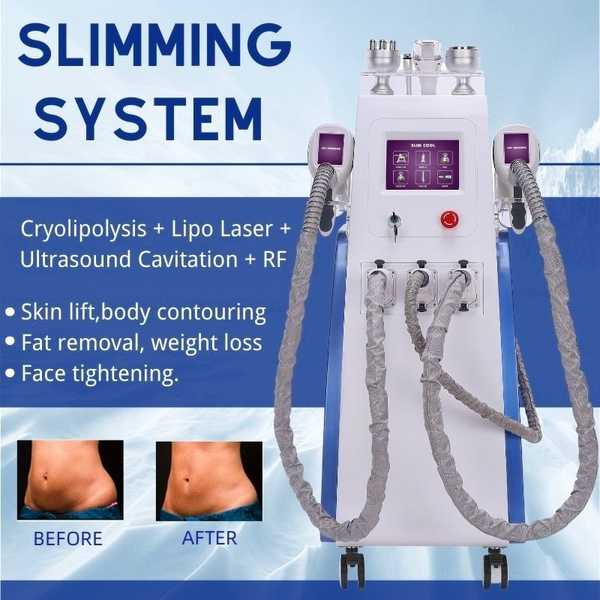 

2021 cryolipolysis fat ing machines professional cryotherapy slimming cavitation rf removal anti cellulite skin tightening